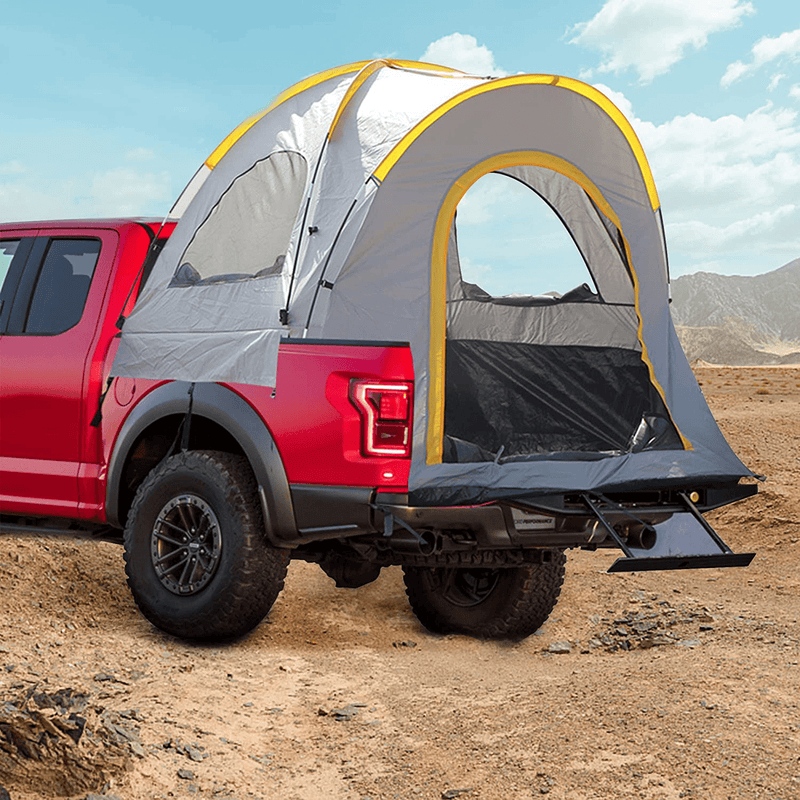 Truck Tent 5.5 FT Bed - 6.5 Foot Bed, 210D Oxford Pickup Truck Bed & Tailgate Bed Tents for Camping 6 FT Bed with PU2000 Waterproof Coating 2 Person Sleeping Capacity with Storage Bag Sporting Goods > Outdoor Recreation > Camping & Hiking > Tent Accessories Zikopomi   