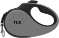 TUG 360° Tangle-Free, Heavy Duty Retractable Dog Leash with Anti-Slip Handle; 16 ft Strong Nylon Tape; One-Handed Brake, Pause, Lock Animals & Pet Supplies > Pet Supplies > Dog Supplies TUG Grey Small (Pack of 1) 
