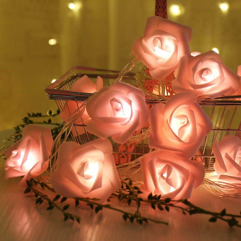 Tukinala Valentine Decorations String Lights, 10 Led Rose Light Battery Powered Flower Fairy String Light for Wedding, Friends Party, Valentine'S Day Indoor&Outdoor Romantic Decoration Home & Garden > Decor > Seasonal & Holiday Decorations Tukinala 20 Lights 3M (Constant Light + Flashing) Pink 