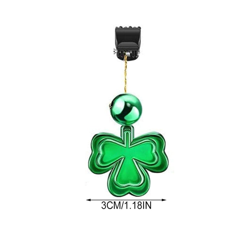 Tureclos 12 Pieces Valentines Day Ornaments for Tree Day St.Patrick'S Day Wall Decor Good Luck Clover Hanging Bauble Table Festival Favor Smooth Home & Garden > Decor > Seasonal & Holiday Decorations Tureclos   