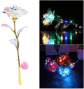 Tuscom Colorful Luminous Rose Artificial LED Light Flower Uniques Gifts for Women Girls Valentine'S Day Birthday Party Flower Decor (#01-Silver-1Pc, One Size) Home & Garden > Decor > Seasonal & Holiday Decorations Tuscom #01-silver-1pc One Size 