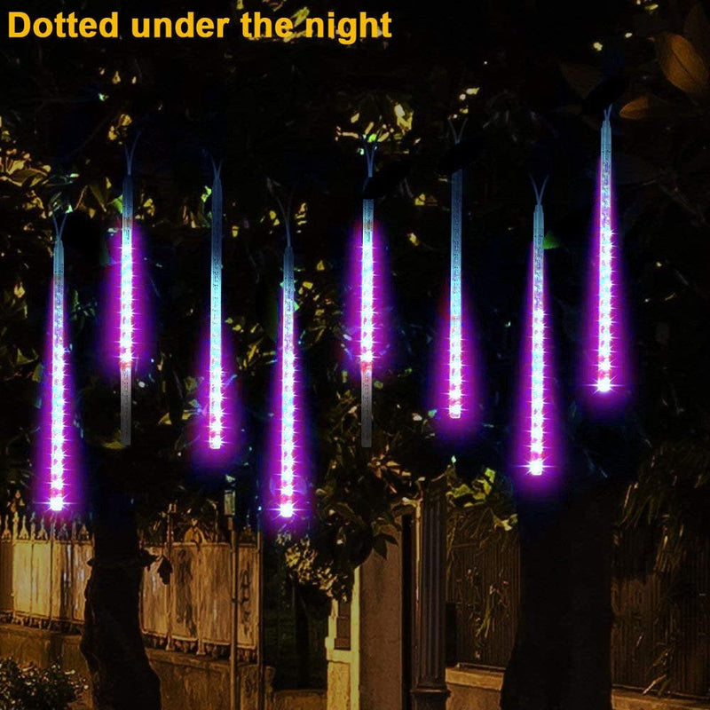 Tuscom Meteor Shower Lights 30CM Snowfall Rain Icicle Drop 136LED Light for Holiday Xmas Party Outdoor Decor Valentine'S Day Christmas Decorations Gifts for Her Home & Garden > Decor > Seasonal & Holiday Decorations Tuscom   