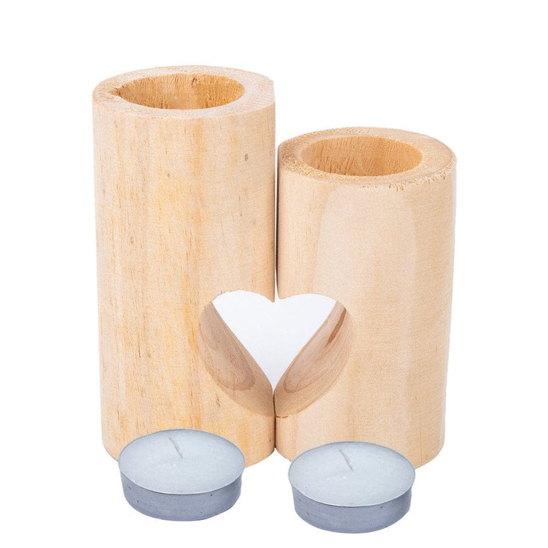 Tutunaumb 2022 Winter Christmas Heart-Shaped Craft Wooden Candlestick Shelf Valentine'S Day Decoration Gift Home Festival Decor a Clearance Home & Garden > Decor > Seasonal & Holiday Decorations TUTUnaumb   