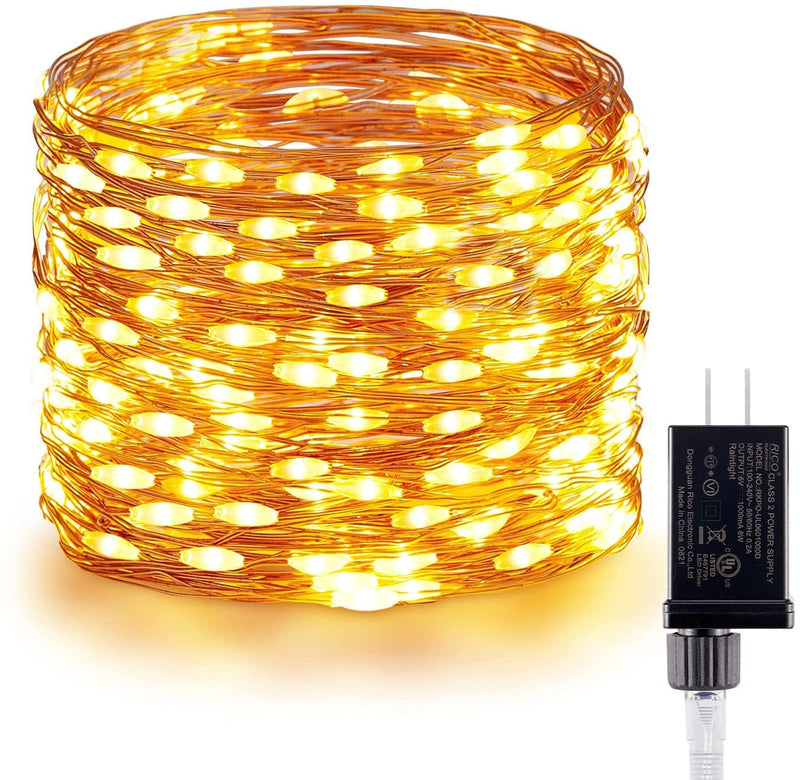 Twinkle Lights, 72 Ft 200 LED Twinkle String Lights, Fairy Light with UL Certificated Plug, Copper Wire String Lights for Bedroom Party Christmas Tree Warm White Home & Garden > Lighting > Light Ropes & Strings Minetom 200LEDs  