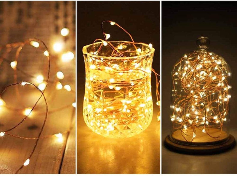 Twinkle Star 200 LED 66 FT Copper String Lights Fairy String Lights 8 Modes LED String Lights USB Powered with Remote Control for Christmas Tree Wedding Party Home Decoration, Warm White Home & Garden > Lighting > Light Ropes & Strings Twinkle Star   
