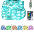 Twinkle Star 200 LED 66 FT Copper String Lights Fairy String Lights 8 Modes LED String Lights USB Powered with Remote Control for Christmas Tree Wedding Party Home Decoration, Warm White Home & Garden > Lighting > Light Ropes & Strings Twinkle Star Multicolor 33ft 