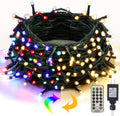 Twinkle Star 200 LED 66FT Christmas Fairy String Lights, St Patricks Day Lights with 8 Lighting Modes, Mini String Lights Plug in for Indoor Outdoor Halloween Garden Wedding Party Decoration, Green Home & Garden > Lighting > Light Ropes & Strings Twinkle Star Warm White & Multicolor  