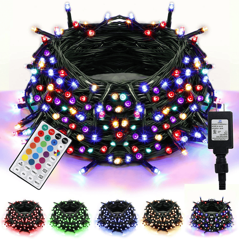 Twinkle Star 200 LED 66FT Christmas Fairy String Lights, St Patricks Day Lights with 8 Lighting Modes, Mini String Lights Plug in for Indoor Outdoor Halloween Garden Wedding Party Decoration, Green Home & Garden > Lighting > Light Ropes & Strings Twinkle Star Rgb (Red, Green, Blue)  