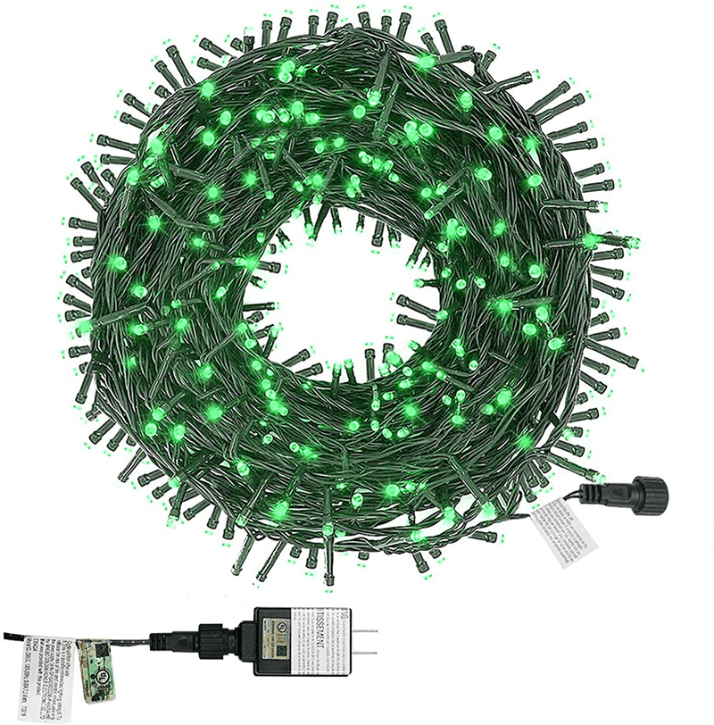 Twinkle Star 200 LED 66FT Christmas Fairy String Lights, St Patricks Day Lights with 8 Lighting Modes, Mini String Lights Plug in for Indoor Outdoor Halloween Garden Wedding Party Decoration, Green Home & Garden > Lighting > Light Ropes & Strings Twinkle Star Green  