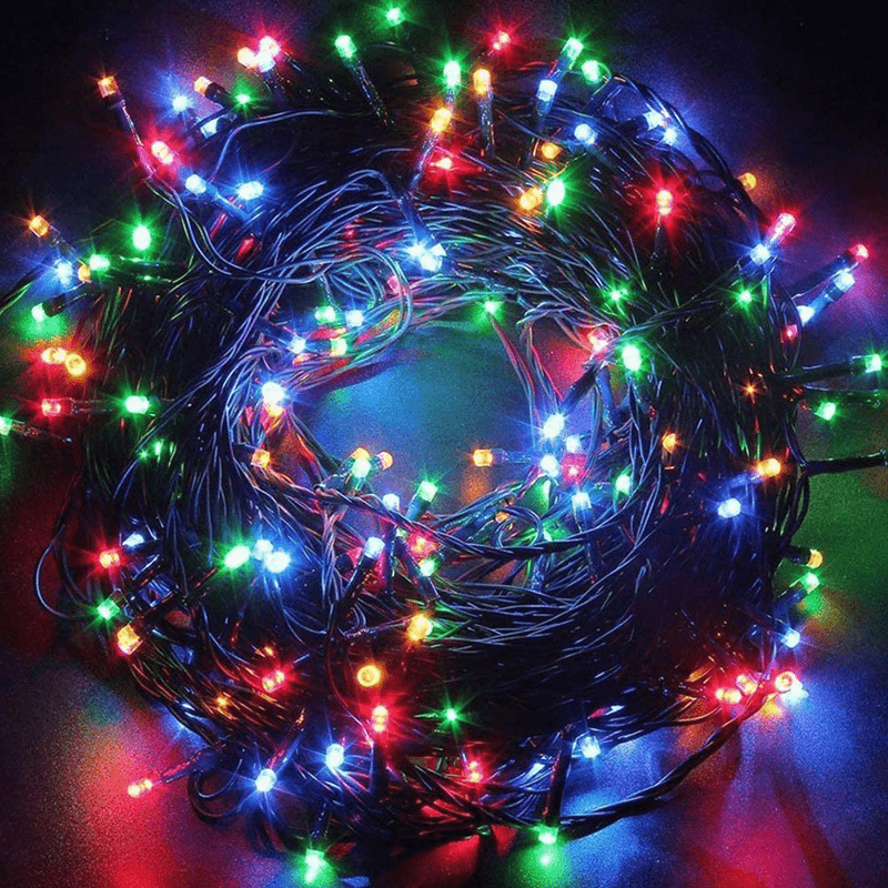 Twinkle Star 200 LED 66FT Christmas Fairy String Lights, St Patricks Day Lights with 8 Lighting Modes, Mini String Lights Plug in for Indoor Outdoor Halloween Garden Wedding Party Decoration, Green Home & Garden > Lighting > Light Ropes & Strings Twinkle Star Multicolor  