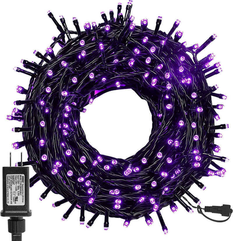 Twinkle Star 300 LED Christmas Fairy String Lights, 8 Lighting Modes 98.5Ft Plug in String Waterproof Mini Lights for Outdoor Indoor Holiday Christmas Wedding Party Bedroom Decorations, Warm White Home & Garden > Lighting > Light Ropes & Strings Twinkle Star Purple 99 ft 