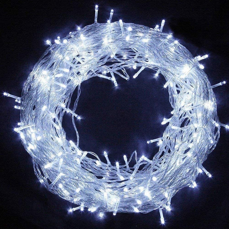 Twinkle Star 300 LED Christmas Fairy String Lights, 8 Lighting Modes 98.5Ft Plug in String Waterproof Mini Lights for Outdoor Indoor Holiday Christmas Wedding Party Bedroom Decorations, Warm White Home & Garden > Lighting > Light Ropes & Strings Twinkle Star White 33 ft 
