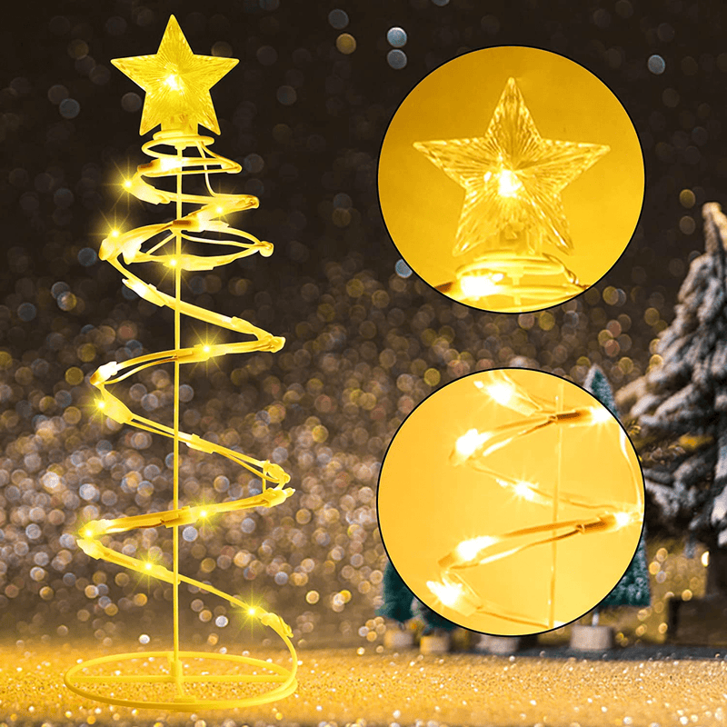 Twinkle Star 5 Pack Lighted Spiral Christmas Tree Decor with Clear 125 Count White Wire Incandescent Lights, 18 Inch Tall Xmas Trees Indoor or Outdoor Festive Holiday Decoration Home & Garden > Decor > Seasonal & Holiday Decorations& Garden > Decor > Seasonal & Holiday Decorations Twinkle Star   