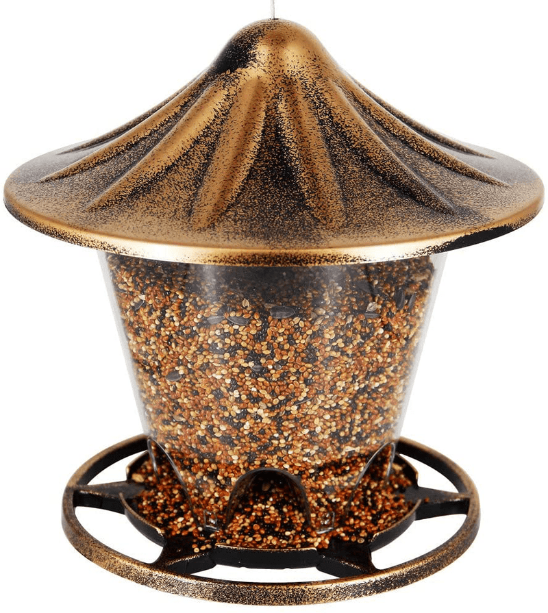 Twinkle Star Wild Bird Feeder Hanging for Garden Yard Outside Decoration, Antique Dome Shaped Roof