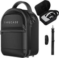 Typecase Carrying Case for Oculus Quest 2, Elite Strap & Quest 2 Accessories - Holds Controllers, Battery Packs, Link Cables & Face Covers - Protective Travel Case Compatible with Meta Quest 2 (Gray) Sporting Goods > Outdoor Recreation > Winter Sports & Activities typecase Black  