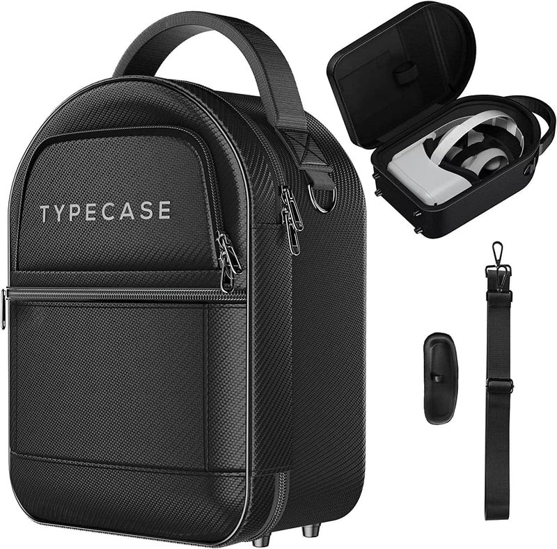 Typecase Carrying Case for Oculus Quest 2, Elite Strap & Quest 2 Accessories - Holds Controllers, Battery Packs, Link Cables & Face Covers - Protective Travel Case Compatible with Meta Quest 2 (Gray)