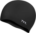 TYR Adult Wrinkle Free Silicone Swim Cap Sporting Goods > Outdoor Recreation > Boating & Water Sports > Swimming > Swim Caps TYR Black  