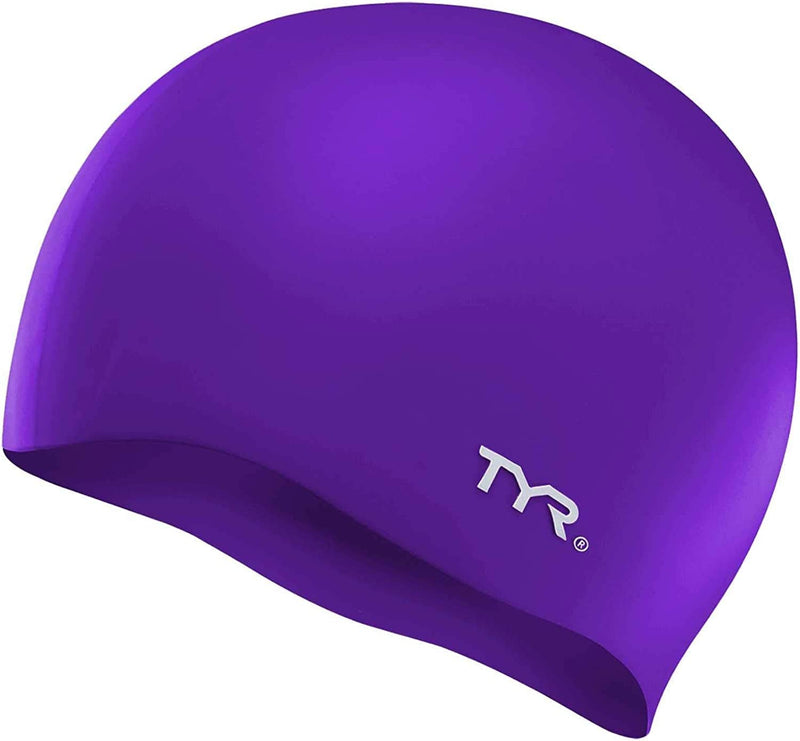 TYR Adult Wrinkle Free Silicone Swim Cap Sporting Goods > Outdoor Recreation > Boating & Water Sports > Swimming > Swim Caps TYR Violet  