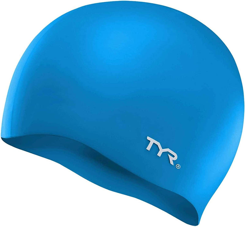TYR Adult Wrinkle Free Silicone Swim Cap Sporting Goods > Outdoor Recreation > Boating & Water Sports > Swimming > Swim Caps TYR Blue  