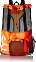 TYR Big Mesh Mummy Backpack for Swim, Gym and Workout Gear Sporting Goods > Outdoor Recreation > Winter Sports & Activities TYR Orange  