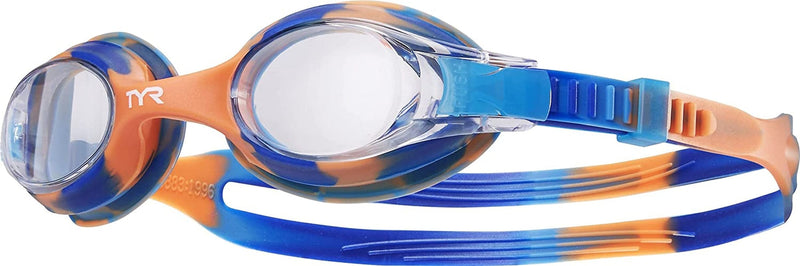 TYR Swimple Tie Dye Youth Swim Goggles Sporting Goods > Outdoor Recreation > Boating & Water Sports > Swimming > Swim Goggles & Masks TYR Clear/Blue/Orange 1 