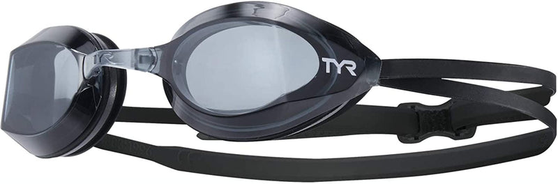 TYR Unisex-Adult Edge-X Racing Adult Fit Sporting Goods > Outdoor Recreation > Boating & Water Sports > Swimming > Swim Goggles & Masks TYR Smoke/Black/Black Adult Fit 