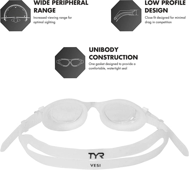 TYR Vesi Googles Sporting Goods > Outdoor Recreation > Boating & Water Sports > Swimming > Swim Goggles & Masks TYR   
