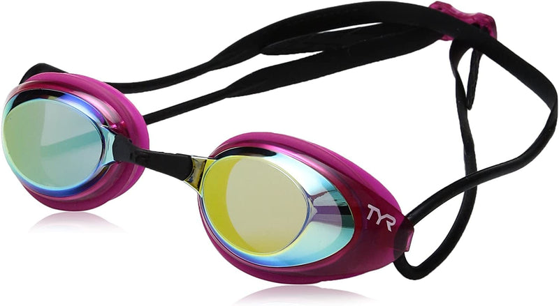 TYR Women'S Blackhawk Racing Mirrored Swim Goggles Sporting Goods > Outdoor Recreation > Boating & Water Sports > Swimming > Swim Goggles & Masks TYR Gold/Pink/Black  