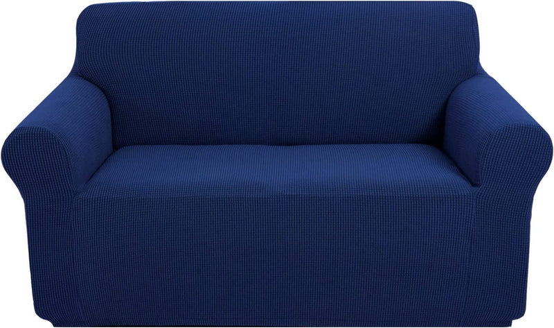 U-Nice Home Recliner Chair Covers Sofa Covers for 1 Cushion Couch Slipcover with Elastic Bottom for Dogs, Spandex Jacquard Soft Fabric (Armchair, Grey) Home & Garden > Decor > Chair & Sofa Cushions U-NICE HOME Navy Medium 