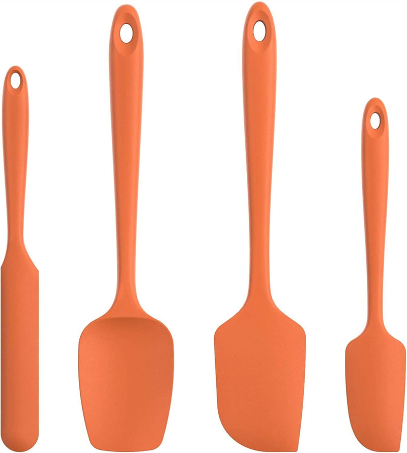 U-Taste Silicone Spatula Set with 600 Degrees Fahrenheit Heat Resistant (Black) Home & Garden > Kitchen & Dining > Kitchen Tools & Utensils U-Taste Orange  