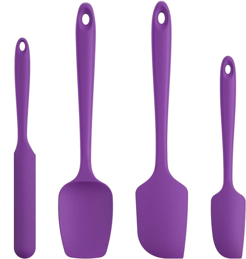 U-Taste Silicone Spatula Set with 600 Degrees Fahrenheit Heat Resistant (Black) Home & Garden > Kitchen & Dining > Kitchen Tools & Utensils U-Taste Purple  