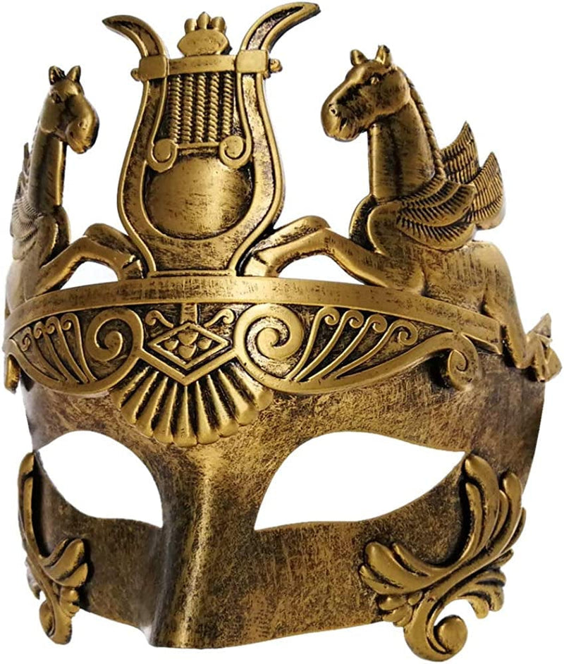Ubauta Masculine Greek & Roman Soldier Masquerade Mask for Men Venetian Mask Home & Garden > Decor > Artwork > Posters, Prints, & Visual Artwork Ubauta   