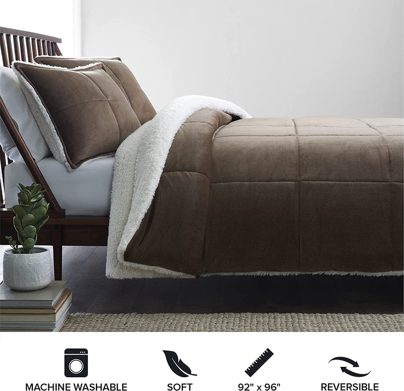 UGG - Blissful Comforter Set - Soft Cozy Bedding - Reversible Comforter and Pillow Shams - Queen Size Ugg Blanket Set - Bedroom Accents - Fawn Home & Garden > Linens & Bedding > Bedding > Quilts & Comforters UGG   