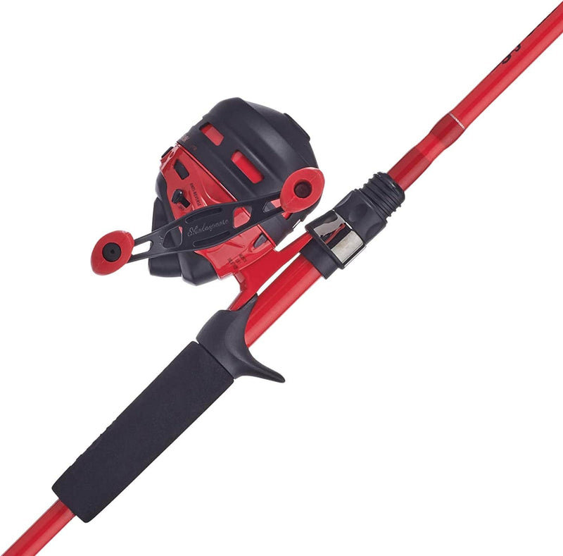 Ugly Stik 6' Hi-Lite Spincast Fishing Rod and Reel Combo, Blue, 2-Piece Graphite & Fiberglass Rod, Durable and Strong, Right/Left Handle Position Sporting Goods > Outdoor Recreation > Fishing > Fishing Rods Pure Fishing Red Spincast 