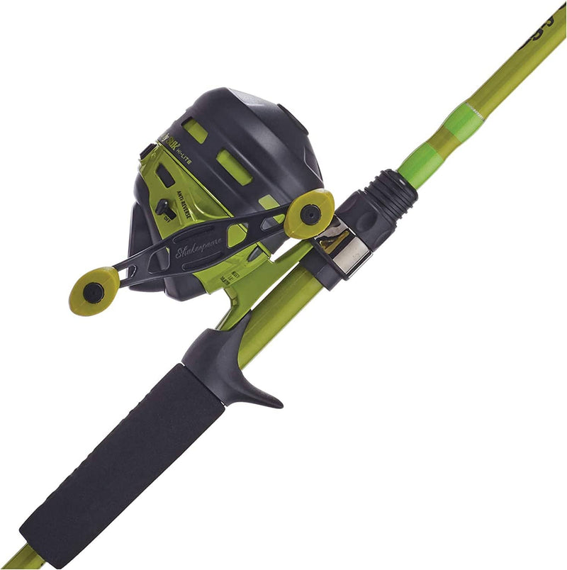 Ugly Stik 6' Hi-Lite Spincast Fishing Rod and Reel Combo, Blue, 2-Piece Graphite & Fiberglass Rod, Durable and Strong, Right/Left Handle Position Sporting Goods > Outdoor Recreation > Fishing > Fishing Rods Pure Fishing Green Spincast 
