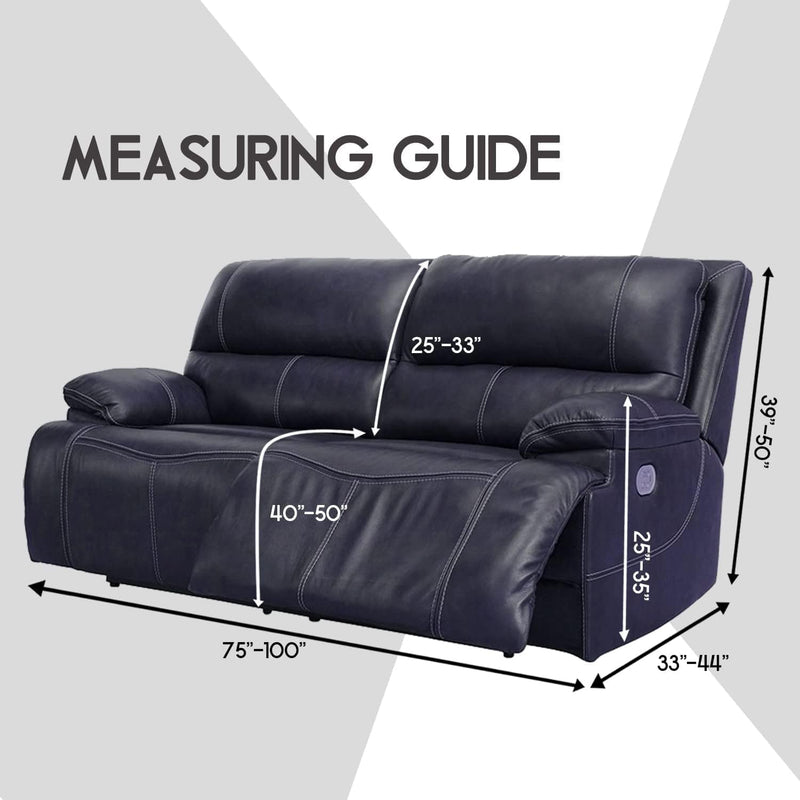 ULTICOR Extra Wide 75" - 100", Reclining 2 Seater Sofa, Extra Wide Reclining Love Seat Slipcover, 6-Piece Velvet Stretch, Reclining Sofa Covers, Thick, Soft, Washable (Chocolate) Home & Garden > Decor > Chair & Sofa Cushions ULTICOR   