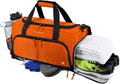 Ultimate Gym Bag 2.0: The Durable Crowdsource Designed Duffel Bag with 10 Optimal Compartments Including Water Resistant Pouch (Black, Medium (20")) Home & Garden > Household Supplies > Storage & Organization FocusGear Orange Medium (20") 