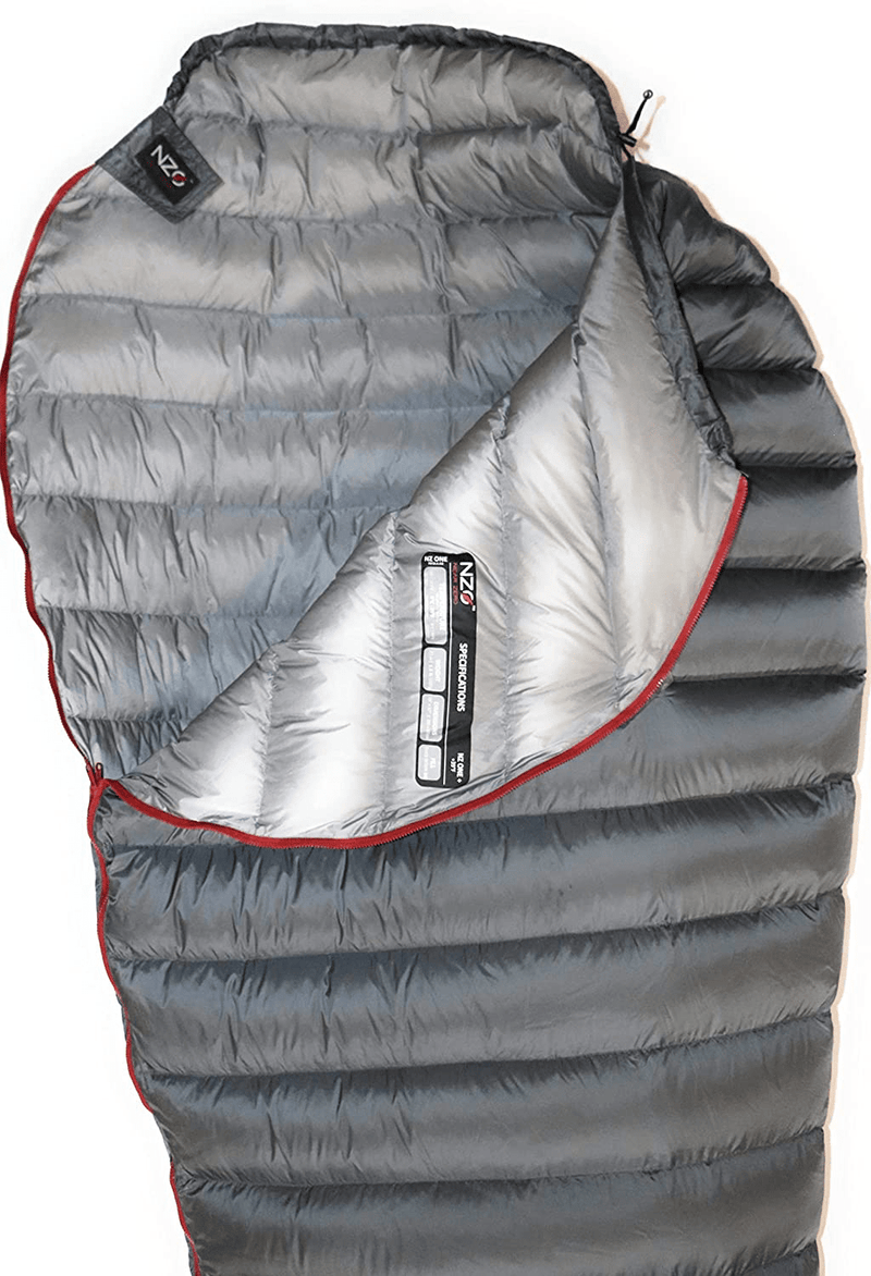 Ultra Lightweight 900 Power Fill down Mummy Sleeping Bag - 1 Lb 5 Oz, Compression Bag Included Sporting Goods > Outdoor Recreation > Camping & Hiking > Sleeping Bags NEAR ZERO   