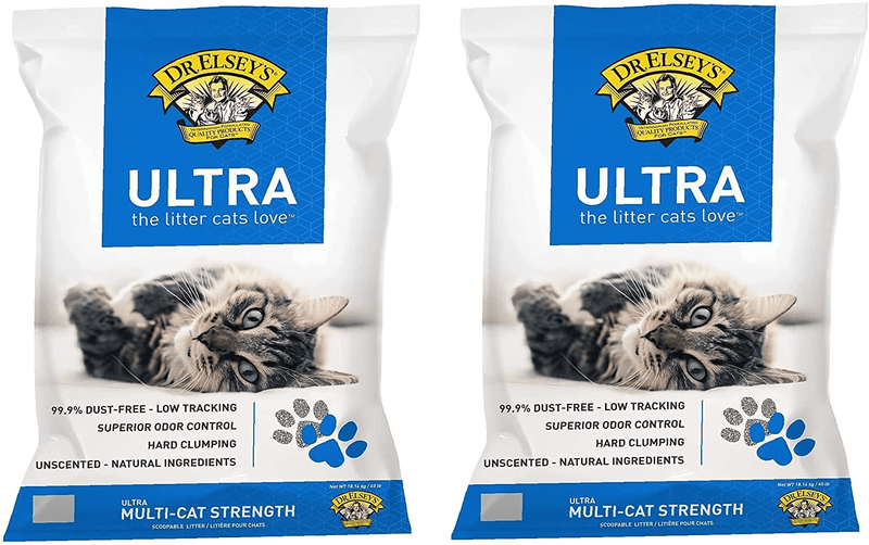Ultra Premium Clumping Cat Litter Animals & Pet Supplies > Pet Supplies > Cat Supplies > Cat Litter Dr. Elsey's Ultra .2 Pack (40 Lb) 