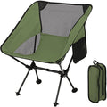 Ultralight Camping Chair, Outdoor Compact Folding Chairs, Camp Chair Supports 220 Lbs with Side Pockets, Quick Setup Backpacking Chairs for Camping, BBQ, Beach, Travel, Picnic (Red) Sporting Goods > Outdoor Recreation > Camping & Hiking > Camp Furniture Moiatoo Green  