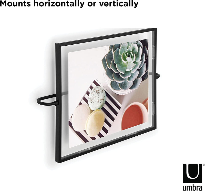 Umbra Phantom Wall Picture Frame, 8 X 10, Floating Frame, Black Home & Garden > Decor > Picture Frames Umbra   