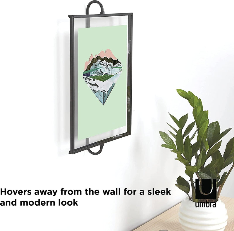 Umbra Phantom Wall Picture Frame, 8 X 10, Floating Frame, Black Home & Garden > Decor > Picture Frames Umbra   