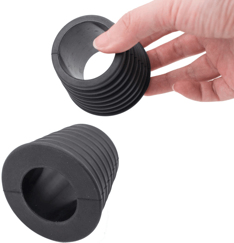 Umbrella Cone Wedge 1.46 Inch Black for Patio Table Hole Opening Parasol Base Stand 1.9 to 2.7 Inch Umbrella Pole Diameter 1 1/2 Inch and Umbrella Thicker Hole Ring Plug and Cap Set