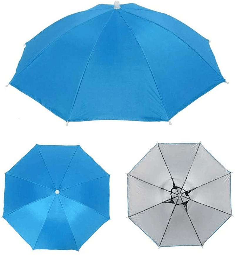 Umbrella Hat Headwear for Outdoor Fishing Gardening Beach (blue) Home & Garden > Lawn & Garden > Outdoor Living > Outdoor Umbrella & Sunshade Accessories XINYIYUAN   