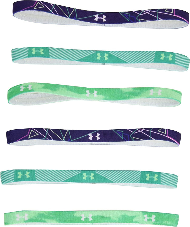 Under Armour Girls' Graphic Headbands 6-Pack Sporting Goods > Outdoor Recreation > Winter Sports & Activities Under Armour Apparel Purple (500)/White One Size 