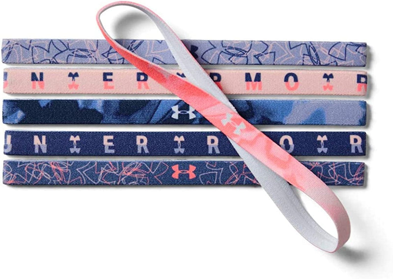 Under Armour Girls' Graphic Headbands 6-Pack Sporting Goods > Outdoor Recreation > Winter Sports & Activities Under Armour Apparel Purple Dusk (555)/Blue Ink One Size 