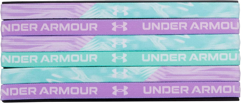 Under Armour Girls' Graphic Headbands 6-Pack Sporting Goods > Outdoor Recreation > Winter Sports & Activities Under Armour Apparel Comet Green (361)/White One Size 