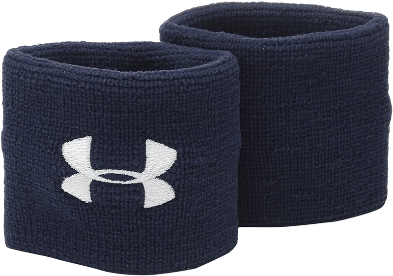 Under Armour Men's 3-inch Performance Wristband 2-Pack Sporting Goods > Outdoor Recreation > Winter Sports & Activities Under Armour Midnight Navy (410)/White One Size Fits All 