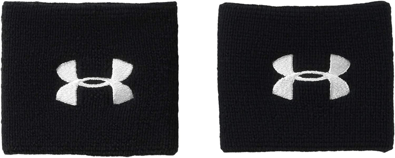 Under Armour Men's 3-inch Performance Wristband 2-Pack Sporting Goods > Outdoor Recreation > Winter Sports & Activities Under Armour Black (001)/White One Size Fits All 