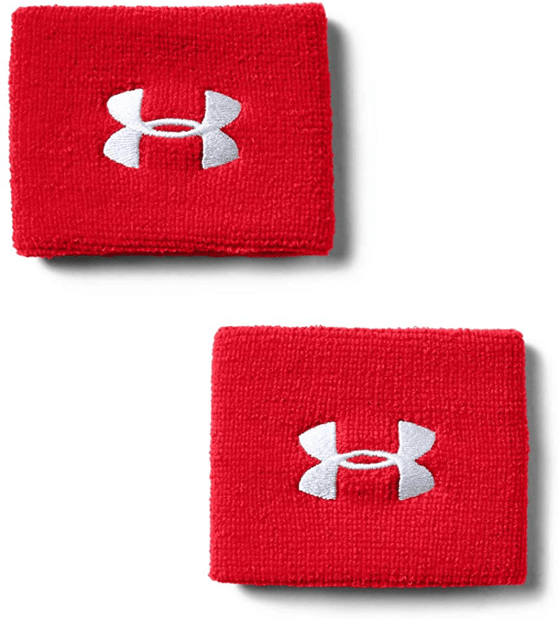 Under Armour Men's 3-inch Performance Wristband 2-Pack Sporting Goods > Outdoor Recreation > Winter Sports & Activities Under Armour Red (600)/White One Size Fits All 